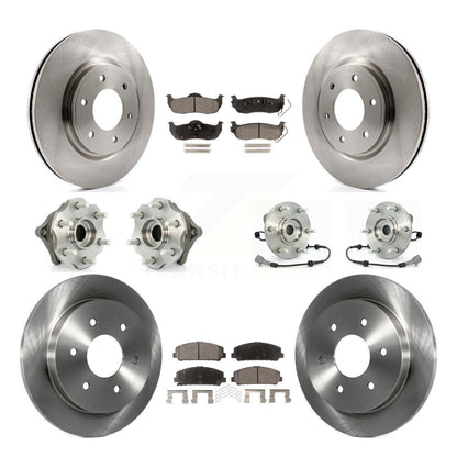 Kit de rotors et plaquettes de frein à disque, roulements de moyeu avant et arrière (10 pièces) pour Nissan Armada