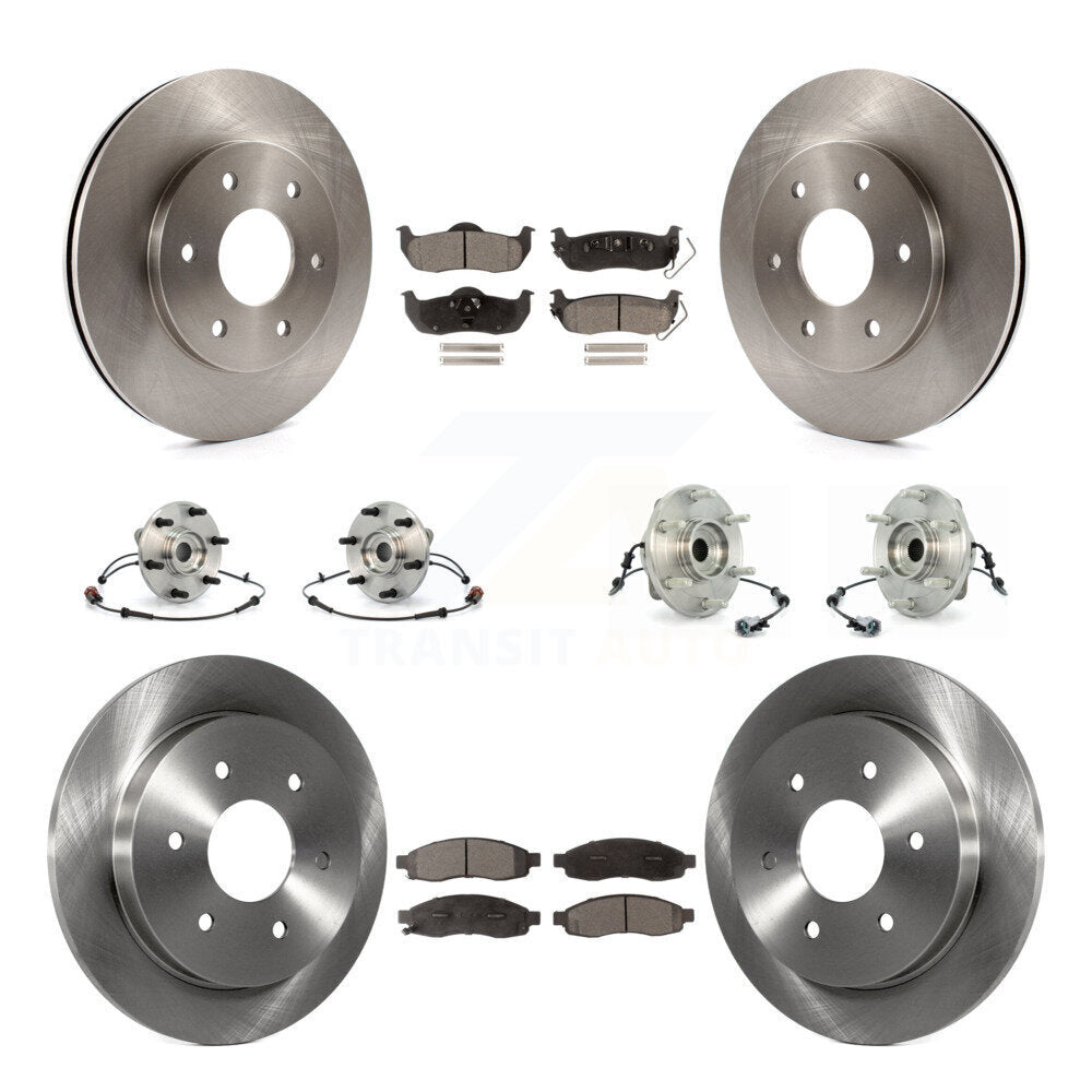 Kit de Rotor et de plaquettes de frein, roulement de moyeu avant et arrière (10 pièces) pour Nissan Pathfinder Armad