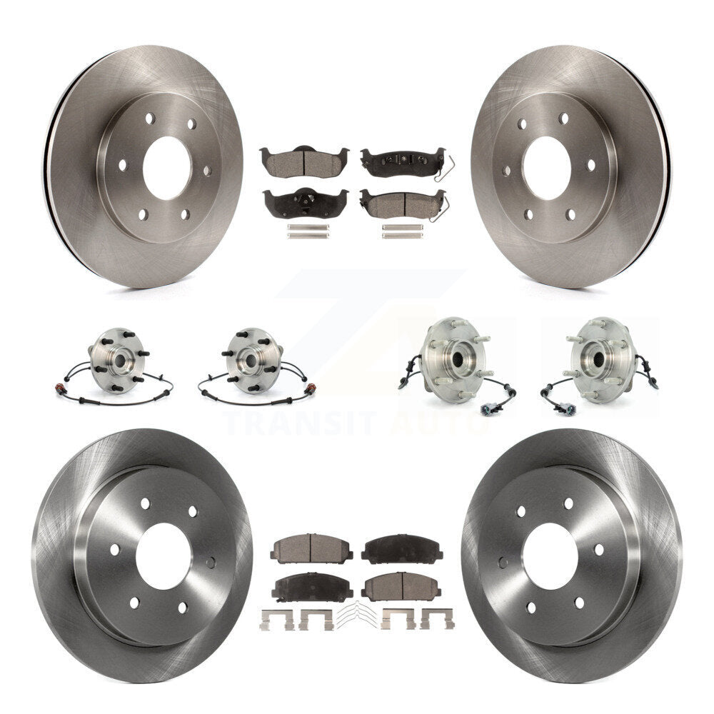 Kit de rotors et plaquettes de frein à disque, roulements de moyeu avant et arrière (10 pièces) pour INFINITI QX56