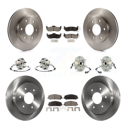 Kit de rotors et plaquettes de frein à disque, roulements de moyeu avant et arrière (10 pièces) pour INFINITI QX56