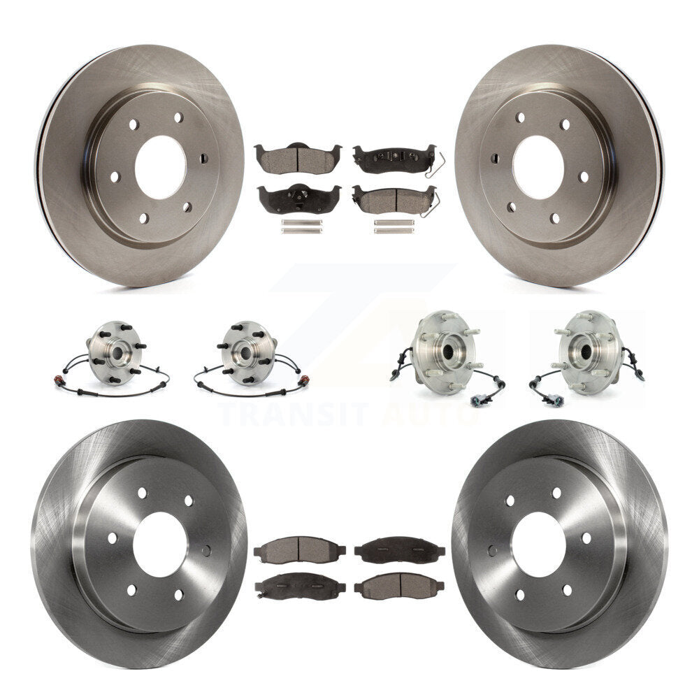 Kit de rotors et plaquettes de frein à disque, roulements de moyeu avant et arrière (10 pièces) pour INFINITI QX56