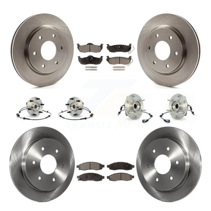 Kit de rotors et plaquettes de frein à disque, roulements de moyeu avant et arrière (10 pièces) pour INFINITI QX56