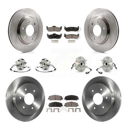 Kit de rotor et de plaquettes de frein, roulement de moyeu avant et arrière (10 pièces) pour INFINITI QX56 à partir de 04 0