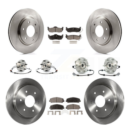 Kit de Rotor et de plaquettes de frein, roulement de moyeu avant et arrière (10 pièces) pour Nissan Armada INFINIT