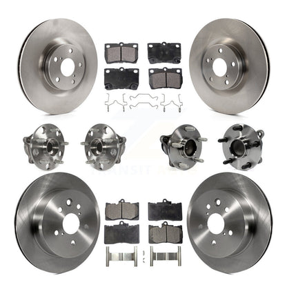 Kit de Rotor et de plaquettes de frein, roulement de moyeu avant et arrière (10 pièces) pour Lexus IS350 GS350 GS450