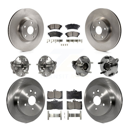 Kit de Rotor et plaquettes de frein, roulement de moyeu avant et arrière (10 pièces) pour Lexus IS350 C F Sport