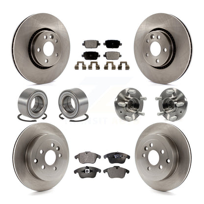 Kit de patins de rotor de frein, roulement de moyeu avant et arrière (10 pièces) pour Land Rover LR 08-11