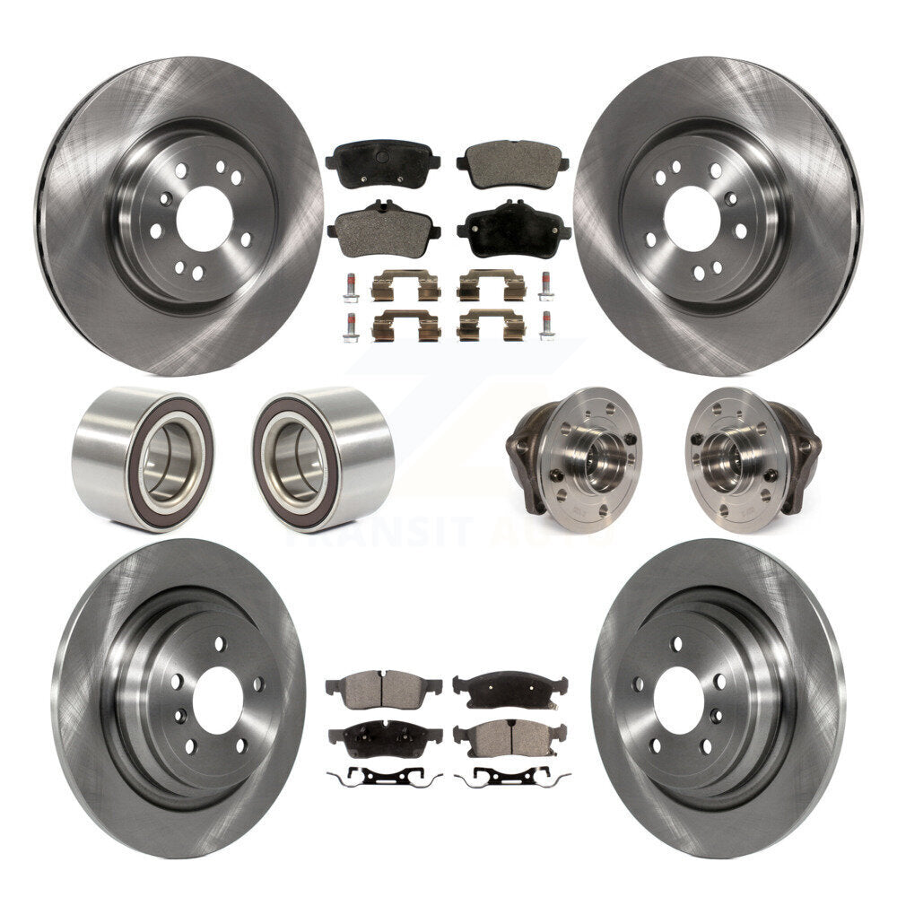 Kit de Rotor de frein et de patins de roulement de moyeu avant et arrière (10 pièces) pour Mercedes-Benz ML35