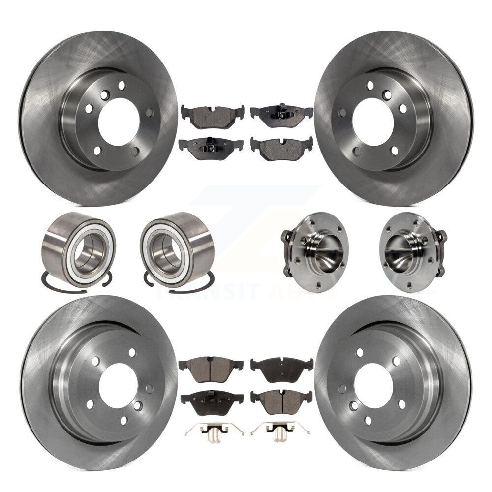 Kit de Rotor de frein et de patins de roulement de moyeu avant et arrière (10 pièces) pour BMW 328i Wago 2007
