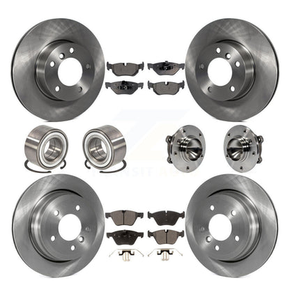 Kit de Rotor de frein et de patins de roulement de moyeu avant et arrière (10 pièces) pour BMW 328i Wago 2007
