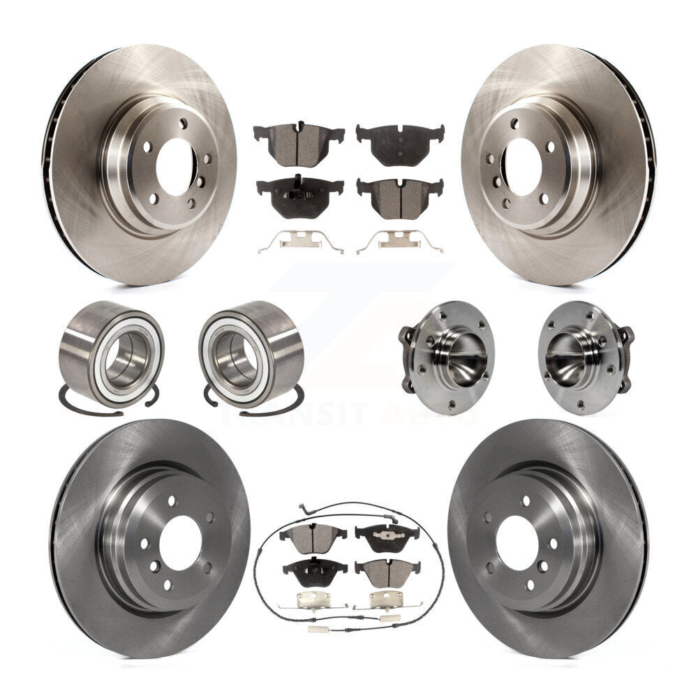 Kit de Rotor de frein et de patins de roulement de moyeu avant et arrière (10 pièces) pour BMW 335i 335is 335