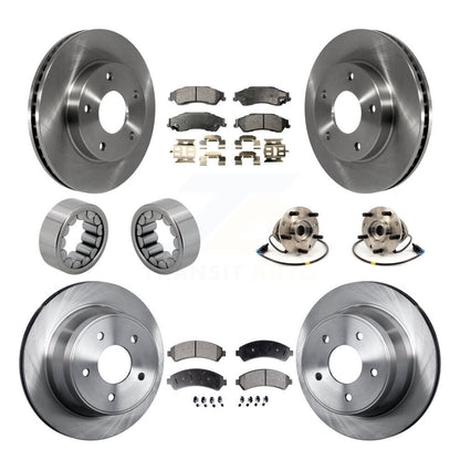 Kit de chaussures de plaquettes de Rotor de frein, roulement de moyeu avant et arrière (10 pièces) pour Chevrolet GMC Blaze