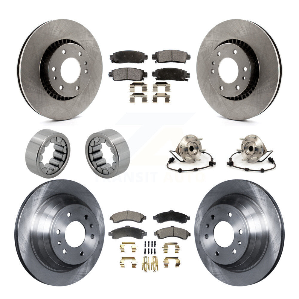 Kit de Rotor de frein et de patins de roulement de moyeu avant et arrière (10 pièces) pour Chevrolet GMC Envo