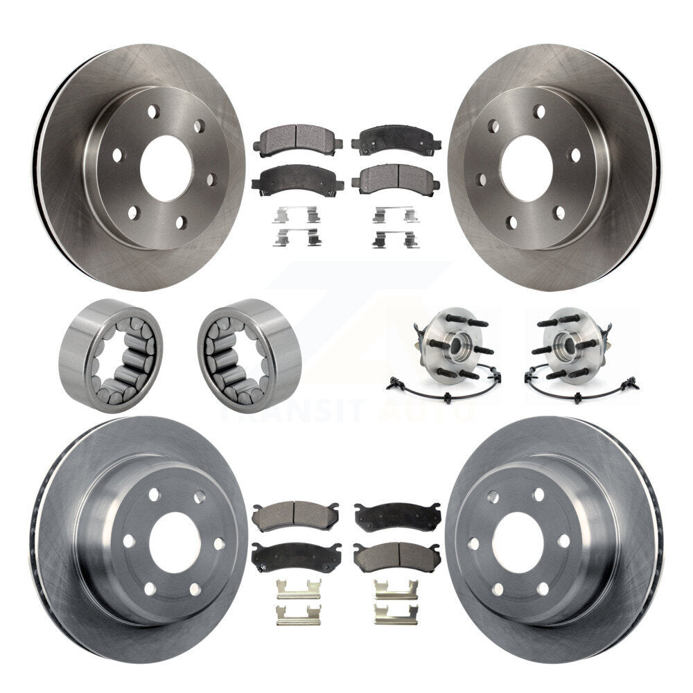 Kit de patins de Rotor de frein, roulement de moyeu avant et arrière (10 pièces) pour Chevrolet Express GM