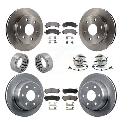 Kit de patins de Rotor de frein, roulement de moyeu avant et arrière (10 pièces) pour Chevrolet Express GM