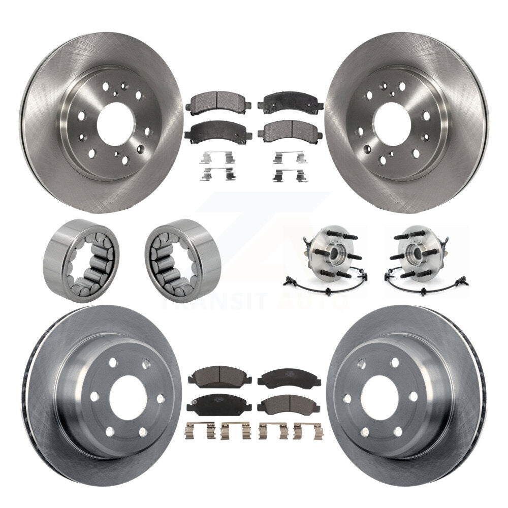 Kit de patins de Rotor de frein, roulement de moyeu avant et arrière (10 pièces) pour Chevrolet Express GM