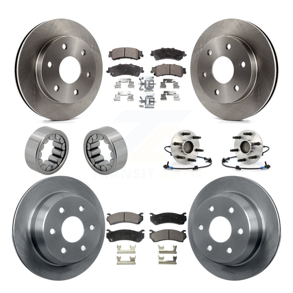 Kit de Rotor de frein et de patins de roulement de moyeu avant et arrière (10 pièces) pour Chevrolet Silverad