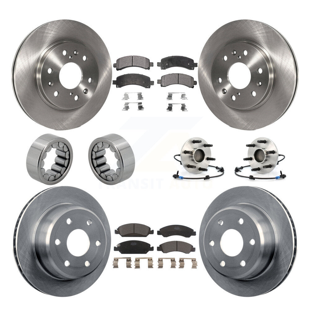 Kit de patins de Rotor de frein, roulement de moyeu avant et arrière (10 pièces) pour Chevrolet Express GM