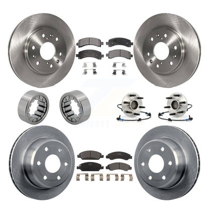 Kit de patins de Rotor de frein, roulement de moyeu avant et arrière (10 pièces) pour Chevrolet Express GM