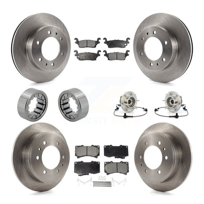 Kit de Rotor de frein et de patins de roulement de moyeu avant et arrière (10 pièces) pour Hummer H 2006 – 2008