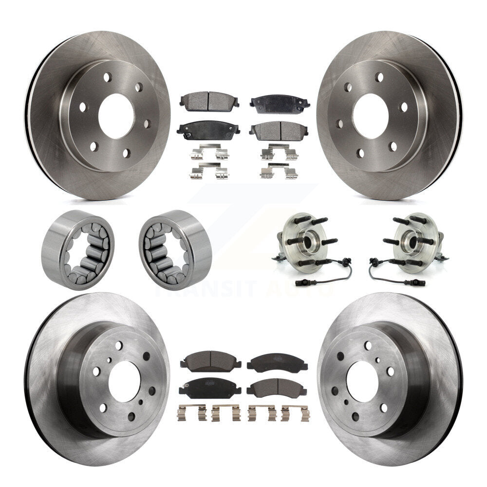 Kit de patins de rotor de frein à disque, roulement de moyeu avant et arrière (10 pièces) pour GMC Sierra 150