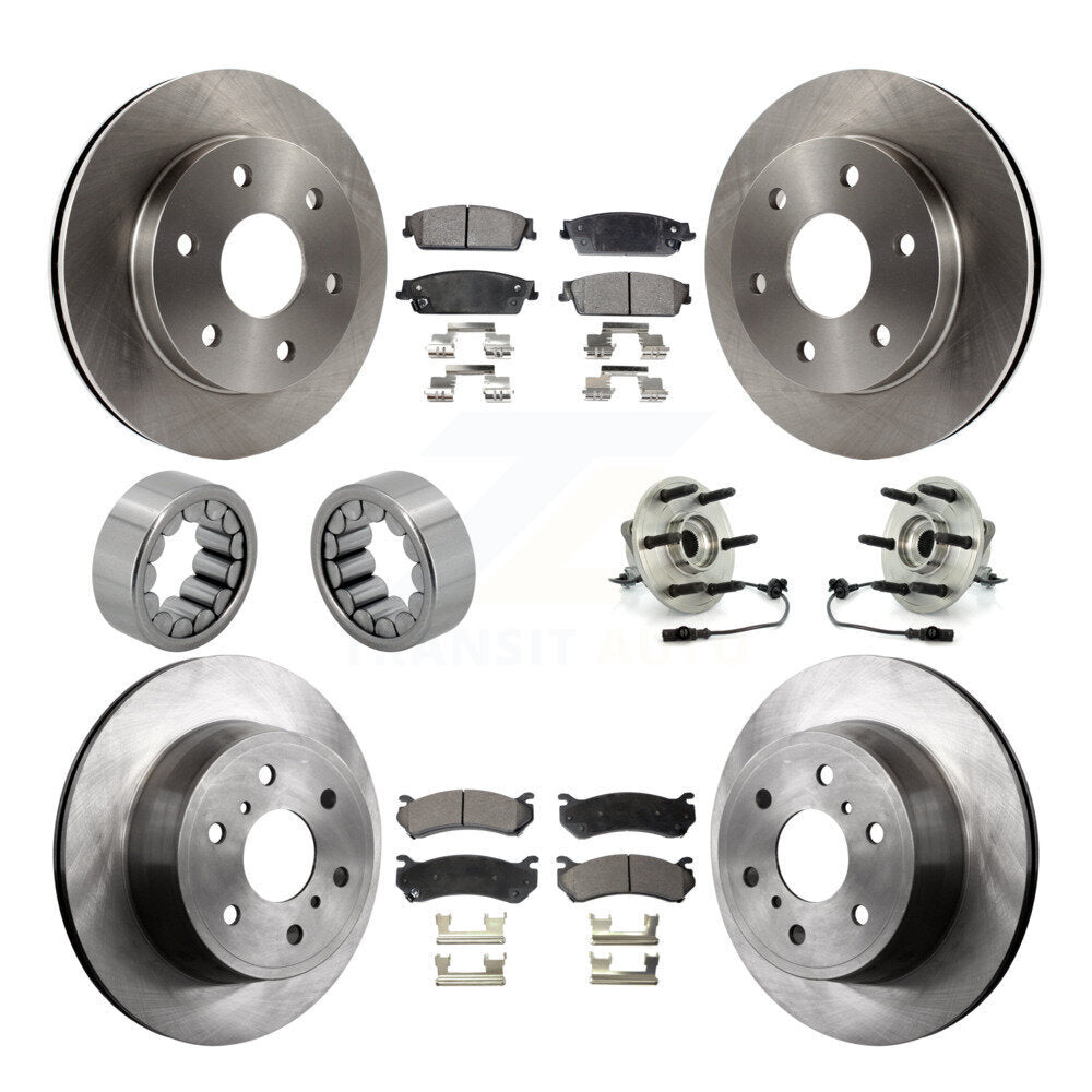 Kit de Rotor de frein et de patins de roulement de moyeu avant et arrière, pour Chevrolet Silverado 150