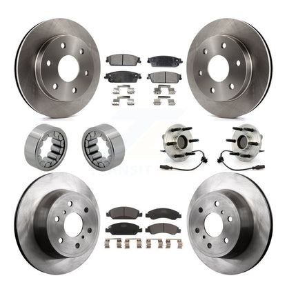 Kit de patins de rotor de frein à disque, roulement de moyeu avant et arrière (10 pièces) pour GMC Sierra 150