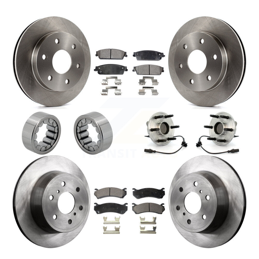 Kit de Rotor de frein et de patins de roulement de moyeu avant et arrière, pour Chevrolet Silverado 150
