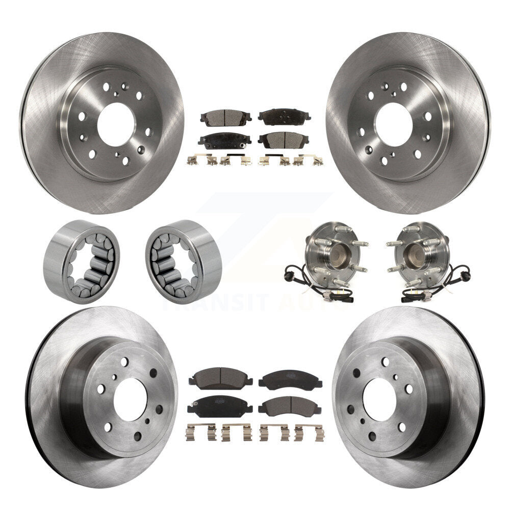 Kit de patins de Rotor de frein, roulement de moyeu avant et arrière (10 pièces) pour GMC Sierra 1500 Taho