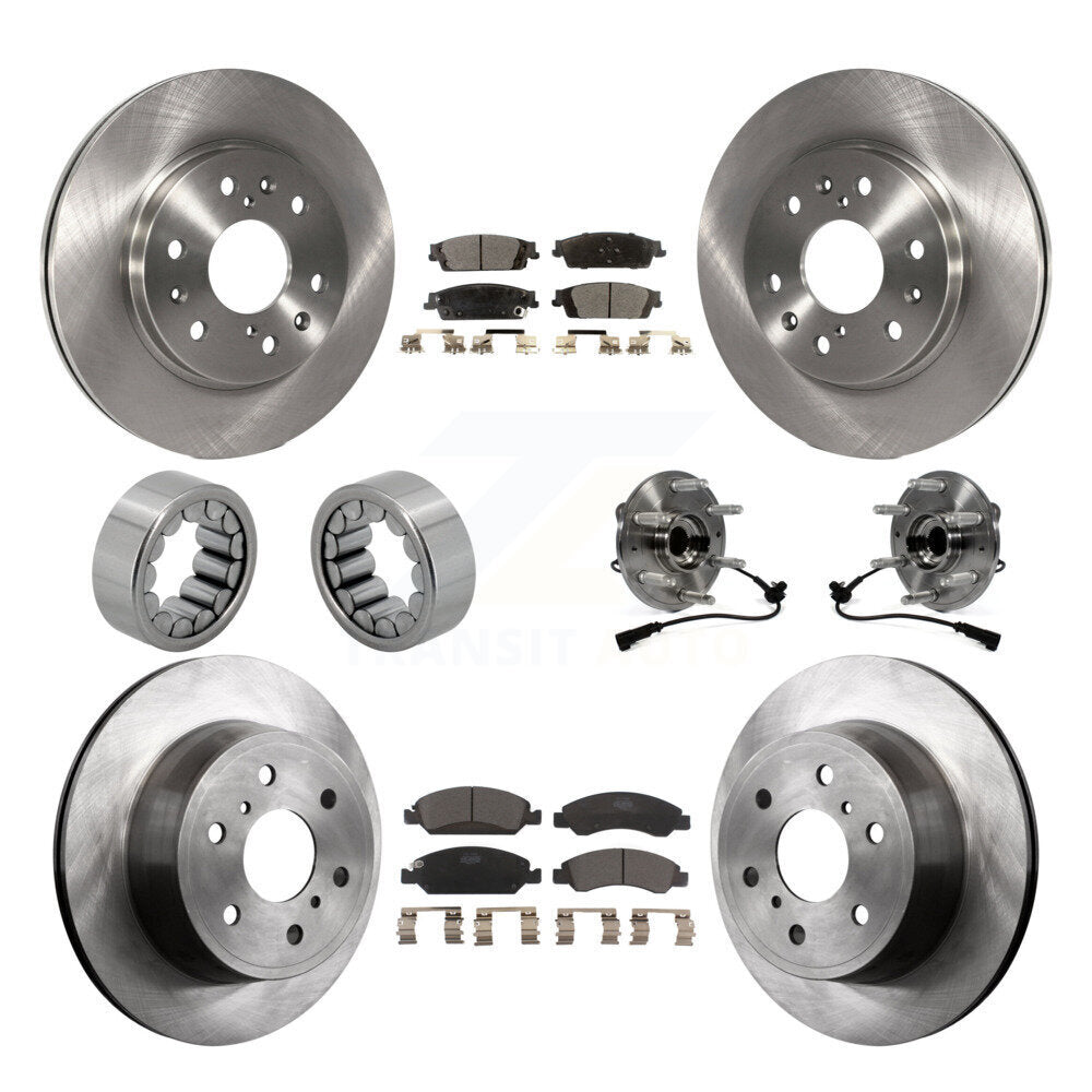 Kit de patins de Rotor de frein, roulement de moyeu avant et arrière (10 pièces) pour GMC Sierra 1500 Taho