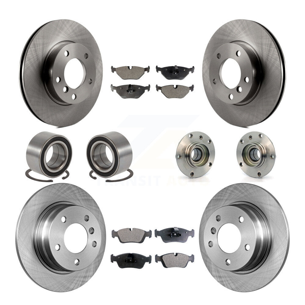 Kit de Rotor de frein et de patins de roulement de moyeu avant et arrière (10 pièces) pour BMW 318i 328i 328i