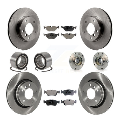 Kit de Rotor de frein à disque et de patins de roulement de moyeu avant et arrière (10 pièces) pour BMW 328i 328i