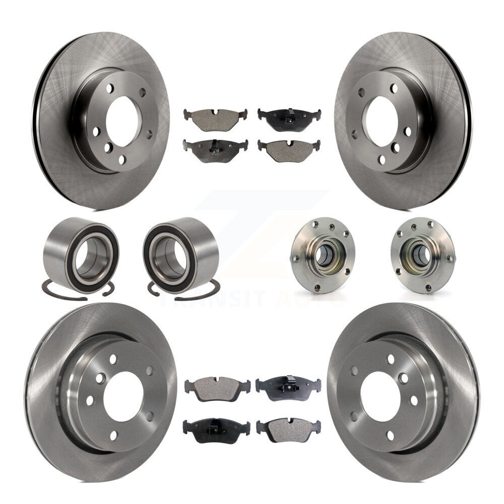 Kit de Rotor de frein et de patins de roulement de moyeu avant et arrière (10 pièces) pour BMW 323i 328i 323C