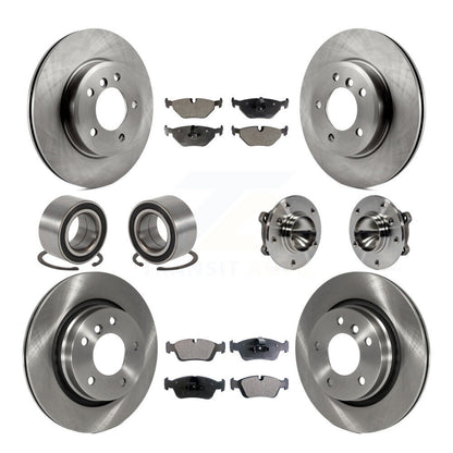 Kit de Rotor de frein à disque et de patins de roulement de moyeu avant et arrière (10 pièces) pour BMW 325C 2006