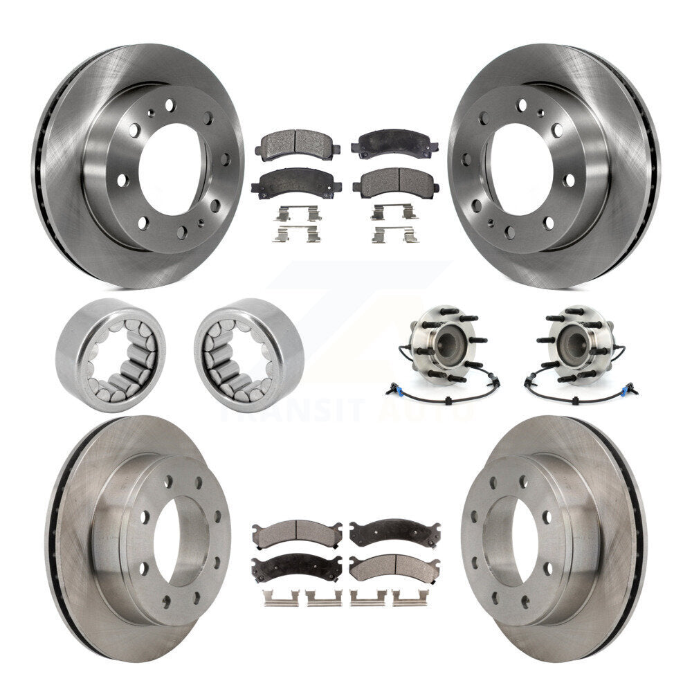Kit de chaussures de plaquettes de Rotor de frein à disque de roulement de moyeu avant et arrière (10 pièces) pour GMC Savana 250