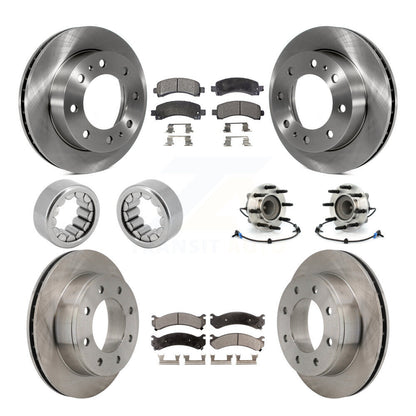 Kit de chaussures de plaquettes de Rotor de frein à disque de roulement de moyeu avant et arrière (10 pièces) pour GMC Savana 250