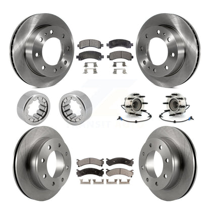 Kit de patins de Rotor de frein, roulement de moyeu avant et arrière (10 pièces) pour Chevrolet Express GM