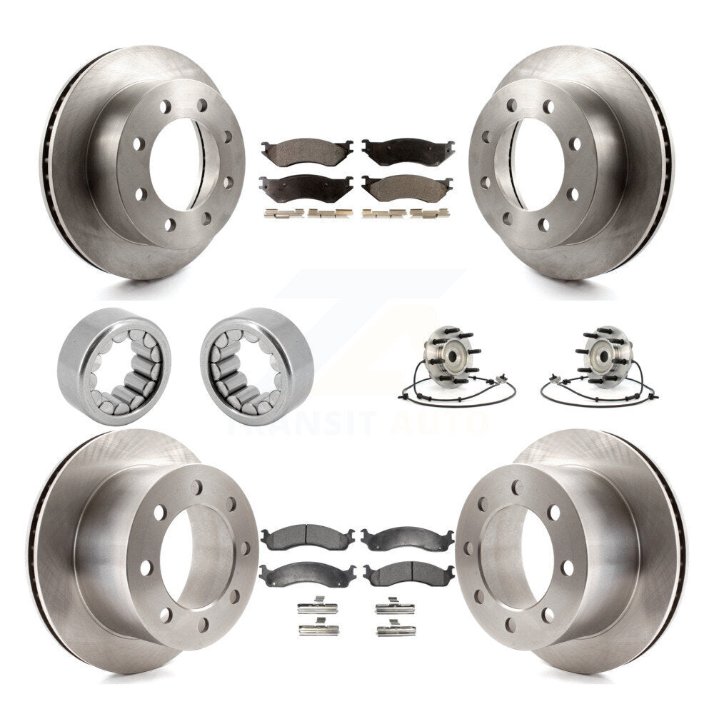 Kit de Rotor de frein à disque et de patins de roulement de moyeu avant et arrière (10 pièces) pour Dodge Ram 250