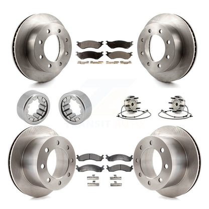 Kit de Rotor de frein à disque et de patins de roulement de moyeu avant et arrière (10 pièces) pour Dodge Ram 250