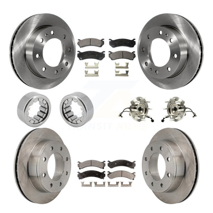 Kit de patins de Rotor de frein, roulement de moyeu avant et arrière (10 pièces) pour GMC Chevrolet 1500 H