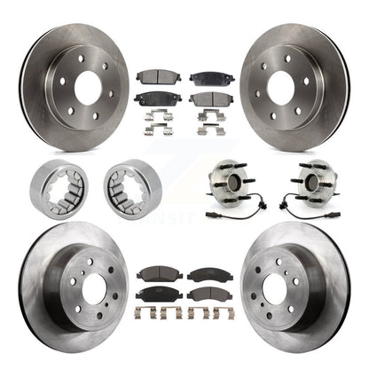 Kit de patins de rotor de frein à disque, roulement de moyeu avant et arrière (10 pièces) pour GMC Sierra 150