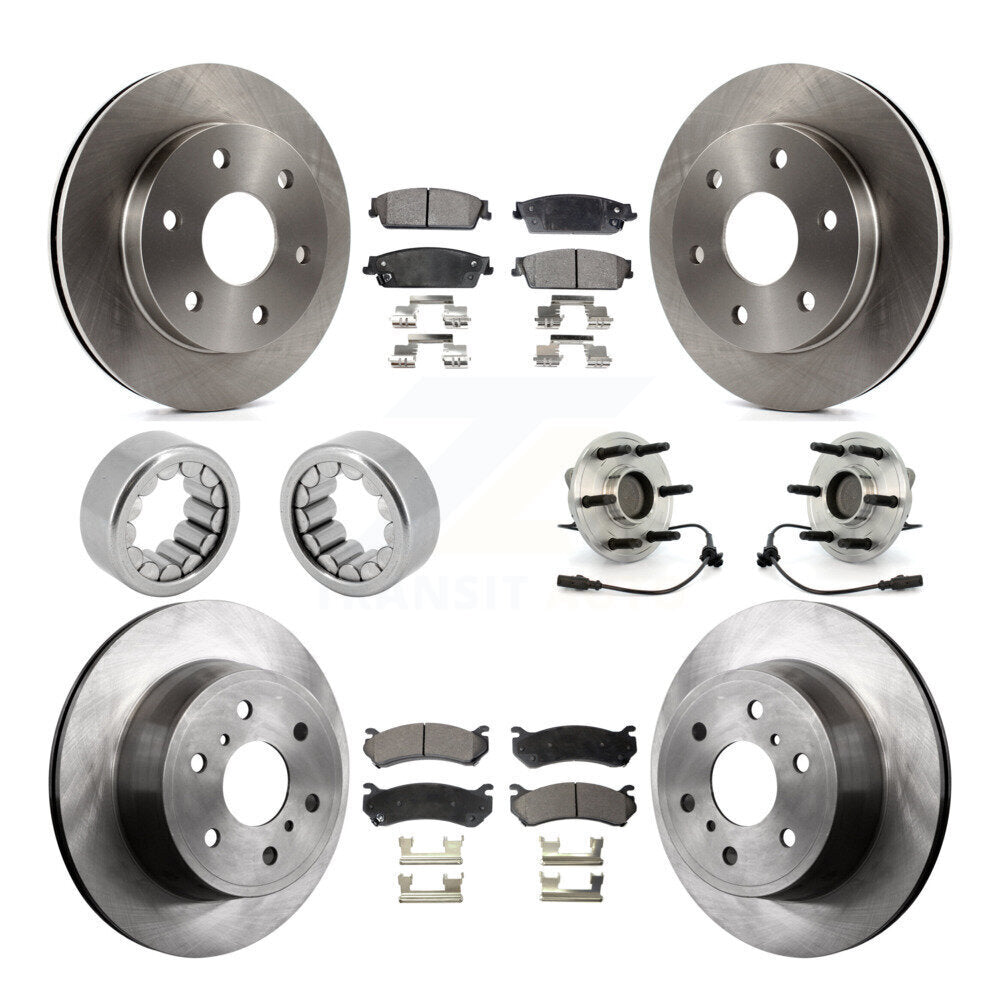 Kit de Rotor de frein et de patins de roulement de moyeu avant et arrière, pour Chevrolet Silverado 150