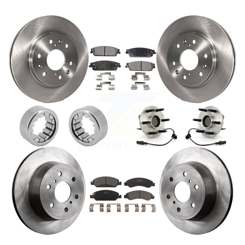 Kit de Rotor de frein et de patins de roulement de moyeu avant et arrière (10 pièces) pour Chevrolet Silverad