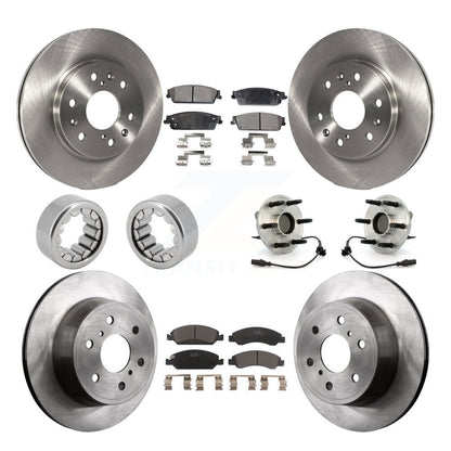 Kit de Rotor de frein et de patins de roulement de moyeu avant et arrière (10 pièces) pour Chevrolet Silverad