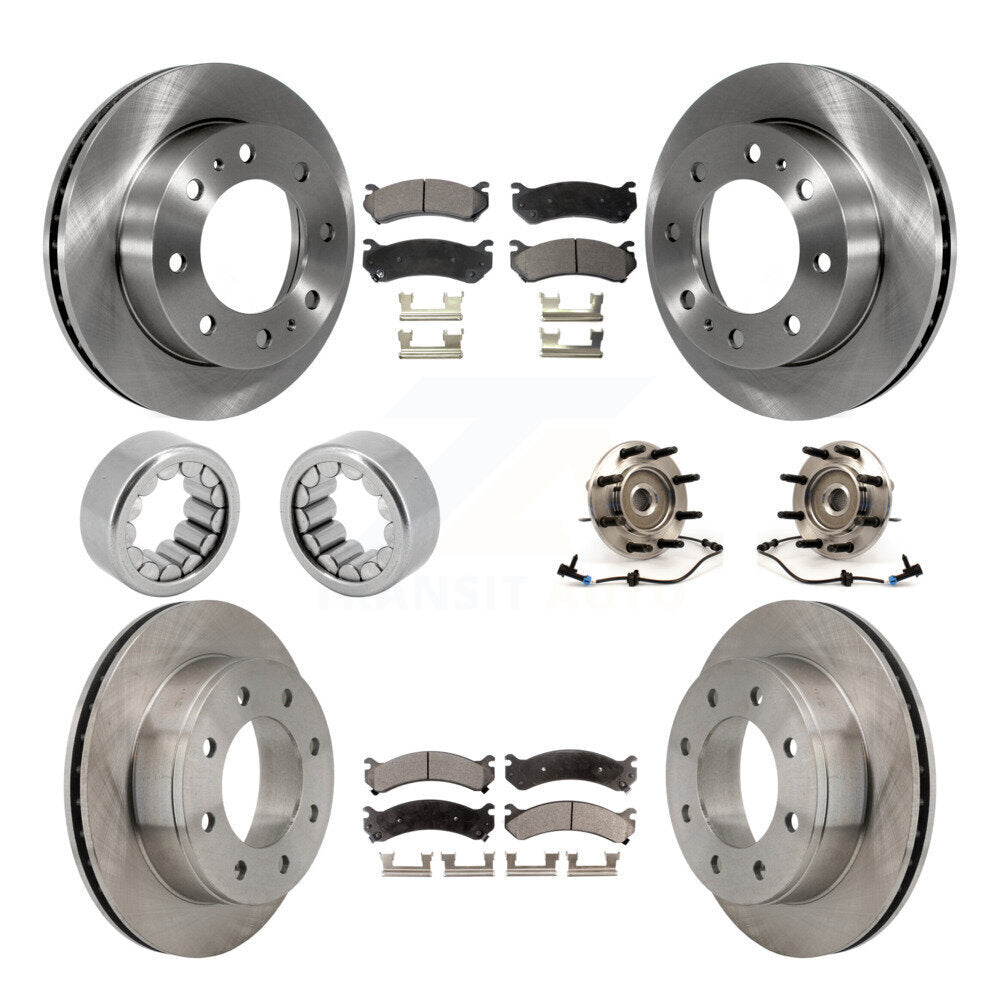 Kit de Rotor de frein et de patins de roulement de moyeu avant et arrière (10 pièces) pour Hummer H2 Chevrole