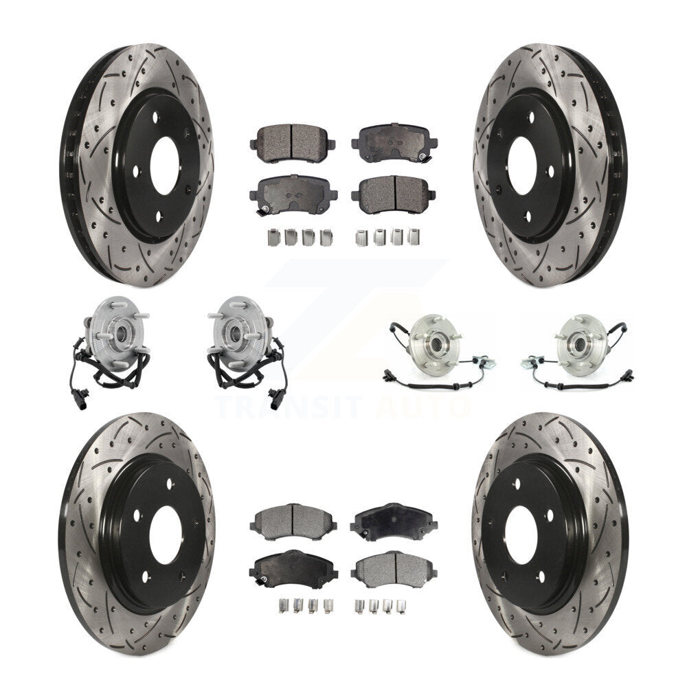 Kit de plaquettes de Rotor de frein, manteau de roulement avant et arrière (10 pièces) pour remorquage Dodge Grand Caravan