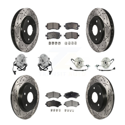 Kit de plaquettes de Rotor de frein, manteau de roulement avant et arrière (10 pièces) pour remorquage Dodge Grand Caravan