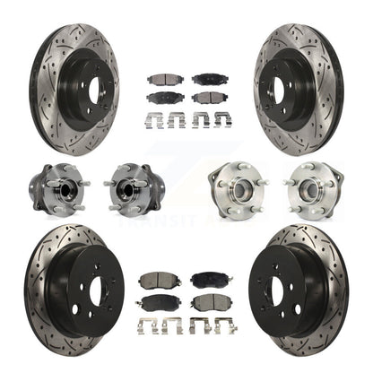 Kit de rotors et plaquettes de frein à roulement avant et arrière (10 pièces) pour Subaru XV Crosstre
