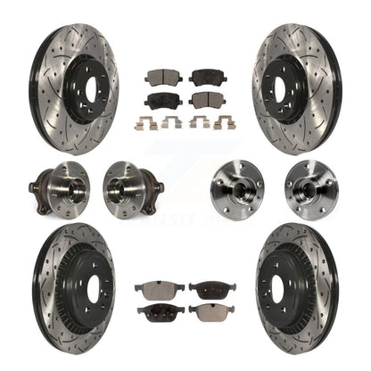 Kit de plaquettes de rotor de frein, roulement de moyeu avant et arrière (10 pièces) pour Volvo XC60 AW 10-15