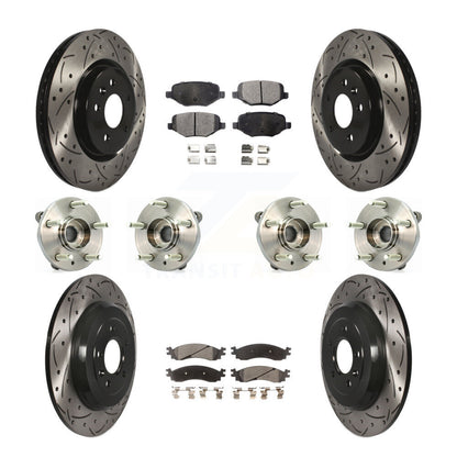 Kit de plaquettes de rotor de frein, roulement de moyeu avant et arrière (10 pièces) pour Ford Taurus SH 10-12